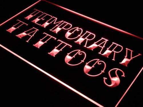 Temporary Tattoos LED Light Sign - LED Gift Works