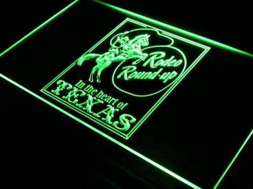 Texas Cowboy Rodeo LED Light Sign - Way Up Gifts