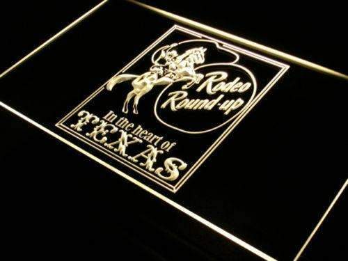 Texas Cowboy Rodeo LED Light Sign - LED Gift Works