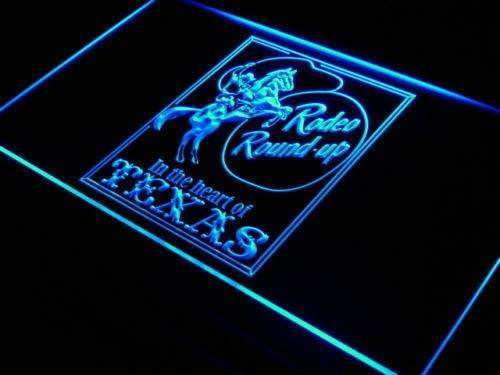 Texas Cowboy Rodeo LED Light Sign - Way Up Gifts