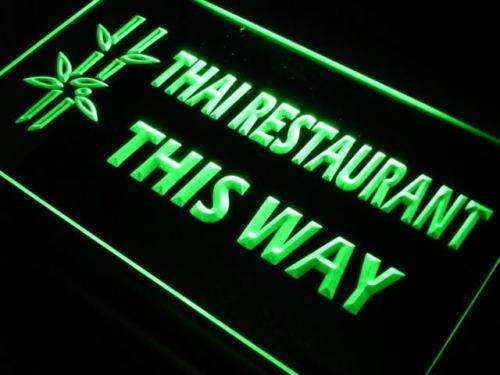 Thai Restaurant This Way LED Light Sign - Way Up Gifts
