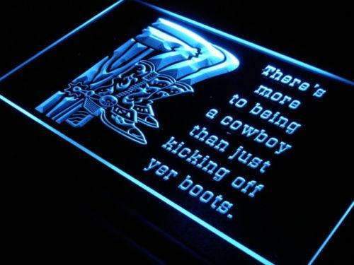 There's More to Being a Cowboy LED Light Sign - Way Up Gifts