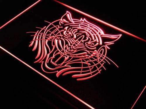 Tiger Face LED Light Sign - LED Gift Works