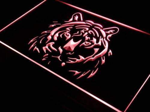 Tiger Head LED Light Sign - LED Gift Works