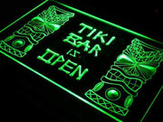Tiki Bar is Open LED Light Sign - LED Gift Works