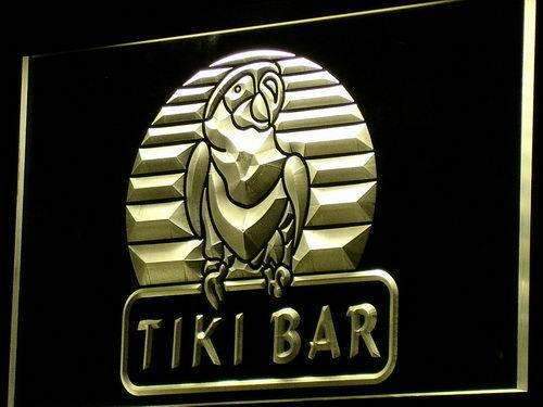 Tiki Bar Parrot II LED Light Sign - Way Up Gifts