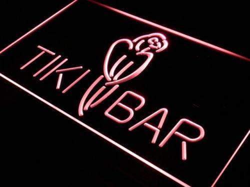 Tiki Bar Parrot LED Light Sign - LED Gift Works