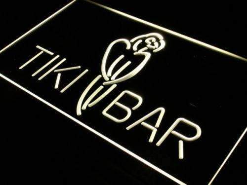 Tiki Bar Parrot LED Light Sign - LED Gift Works