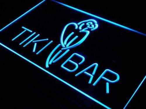 Tiki Bar Parrot LED Light Sign - Way Up Gifts