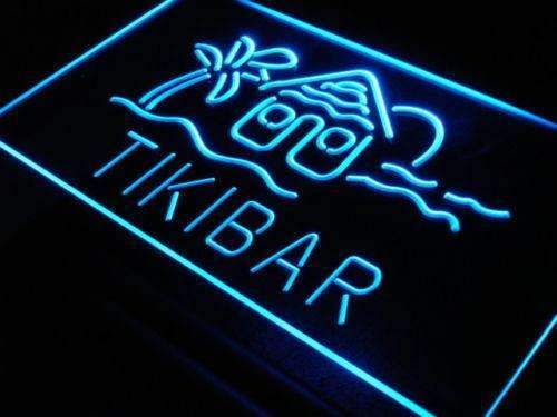 Tiki Hut Bar LED Light Sign - LED Gift Works