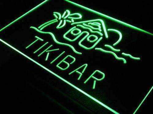 Tiki Hut Bar LED Light Sign - LED Gift Works