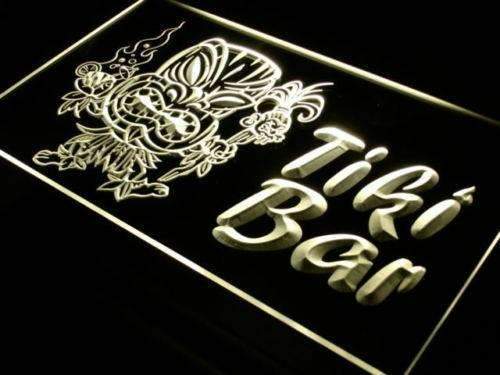 Tiki Man Tiki Bar LED Light Sign - LED Gift Works