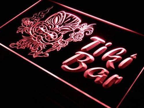 Tiki Man Tiki Bar LED Light Sign - LED Gift Works