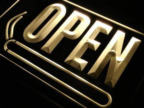 Tobacco Store Open LED Light Sign - LED Gift Works