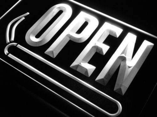 Tobacco Store Open LED Light Sign - LED Gift Works