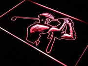 Training Golf Shop Golfer LED Light Sign - LED Gift Works