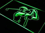 Training Golf Shop Golfer LED Light Sign - LED Gift Works