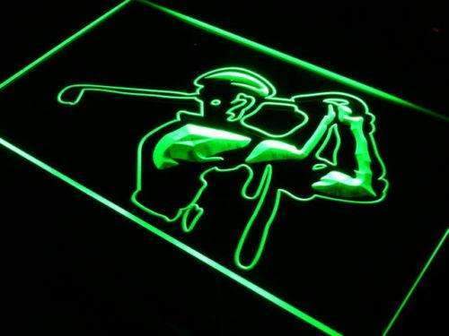 Training Golf Shop Golfer LED Light Sign - LED Gift Works