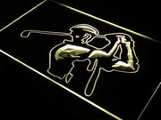 Training Golf Shop Golfer LED Light Sign - LED Gift Works