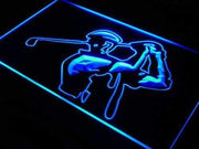Training Golf Shop Golfer LED Light Sign - LED Gift Works