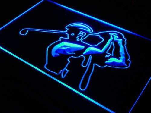 Training Golf Shop Golfer LED Light Sign - LED Gift Works