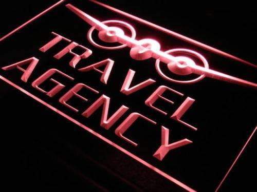Travel Agency LED Light Sign - Way Up Gifts