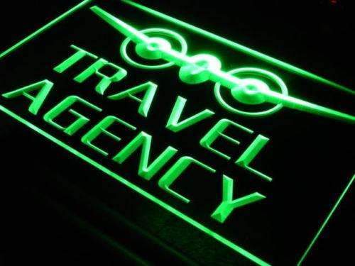 Travel Agency LED Light Sign - Way Up Gifts
