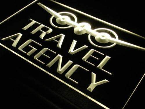 Travel Agency LED Light Sign - Way Up Gifts