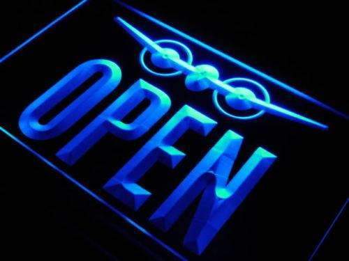 Travel Agent Open LED Light Sign - LED Gift Works