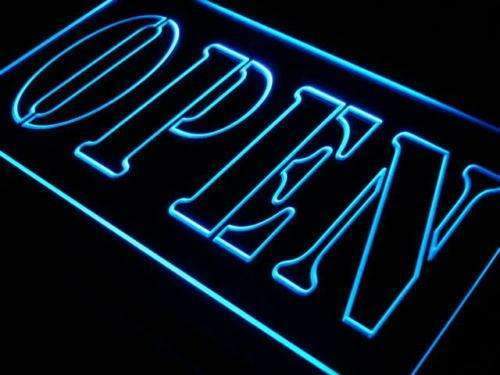 Unique Open LED Light Sign - LED Gift Works