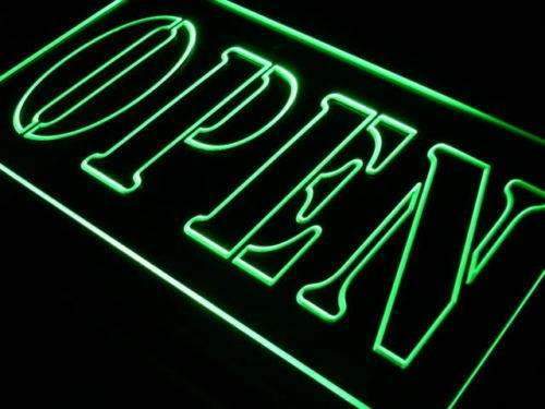 Unique Open LED Light Sign - LED Gift Works