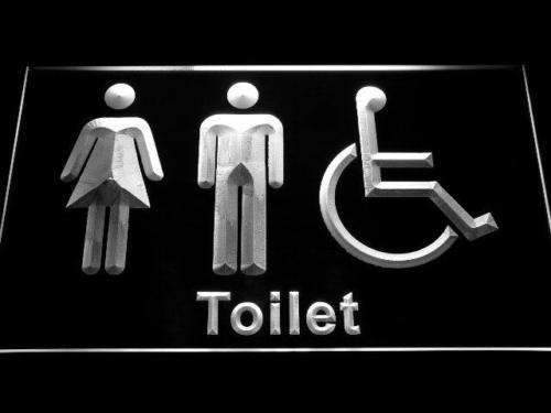 Unisex with Handicap Restroom LED Light Sign - Way Up Gifts