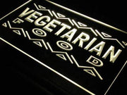 Vegetarian Food LED Light Sign - LED Gift Works