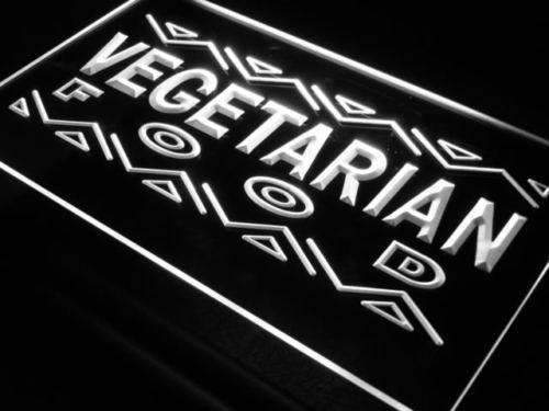 Vegetarian Food LED Light Sign - LED Gift Works