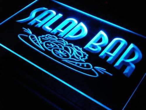 Vegetarian Salad Bar LED Light Sign - LED Gift Works