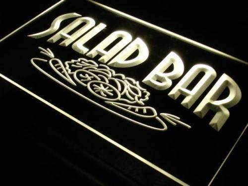 Vegetarian Salad Bar LED Light Sign - LED Gift Works