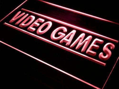 Video Games Store LED Light Sign - LED Gift Works