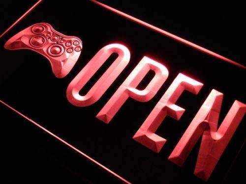 Video Games Store Open LED Light Sign - LED Gift Works