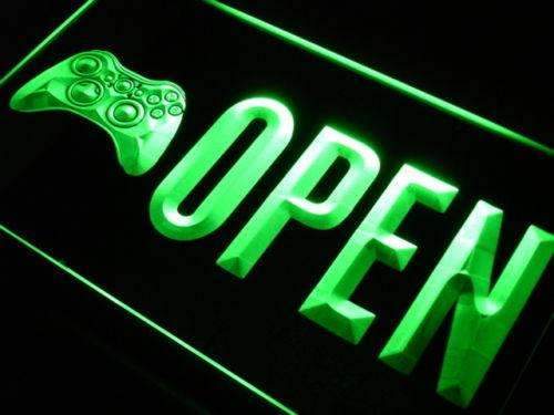 Video Games Store Open LED Light Sign - LED Gift Works