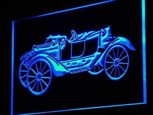 Vintage Car Collection LED Light Sign - LED Gift Works