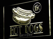 Vintage Hot Dogs LED Light Sign - LED Gift Works