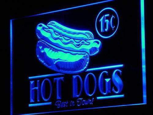 Vintage Hot Dogs LED Light Sign - LED Gift Works