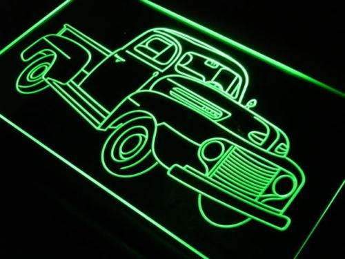 Vintage Truck Collection LED Light Sign - Way Up Gifts