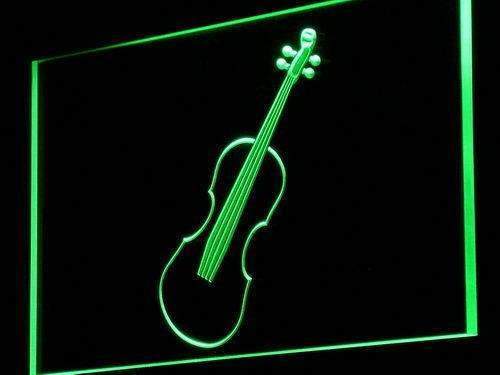 Violin Instruments Lessons LED Light Sign - LED Gift Works
