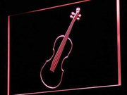 Violin Instruments Lessons LED Light Sign - LED Gift Works