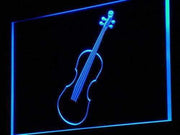 Violin Instruments Lessons LED Light Sign - LED Gift Works