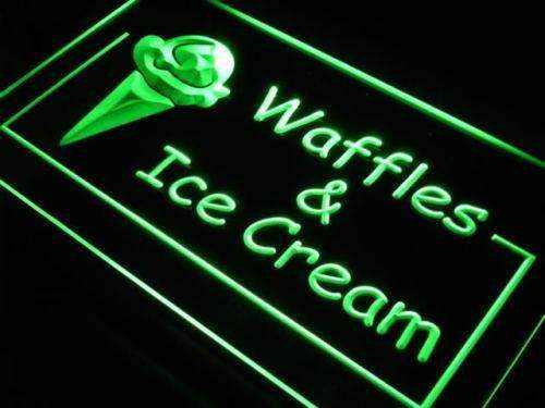 Waffles Ice Cream LED Light Sign - Way Up Gifts