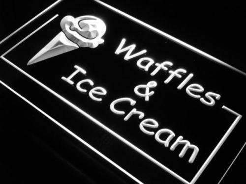 Waffles Ice Cream LED Light Sign - Way Up Gifts