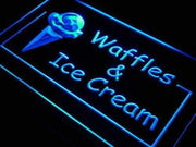 Waffles Ice Cream LED Light Sign - LED Gift Works
