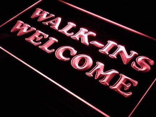 Walk Ins Welcome LED Light Sign - LED Gift Works